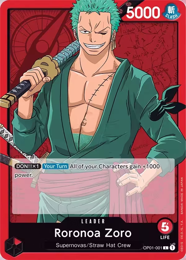 Roronoa Zoro Leader OP01-001